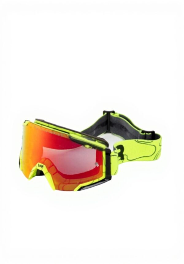 Occhialoni moto VR46 Valentino Rossi maschera giallo