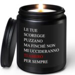 Candela profumata Coldbling cera soia sandalo regalo coppia-0