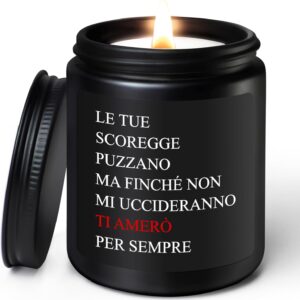 Candela profumata Coldbling cera soia sandalo regalo coppia-0