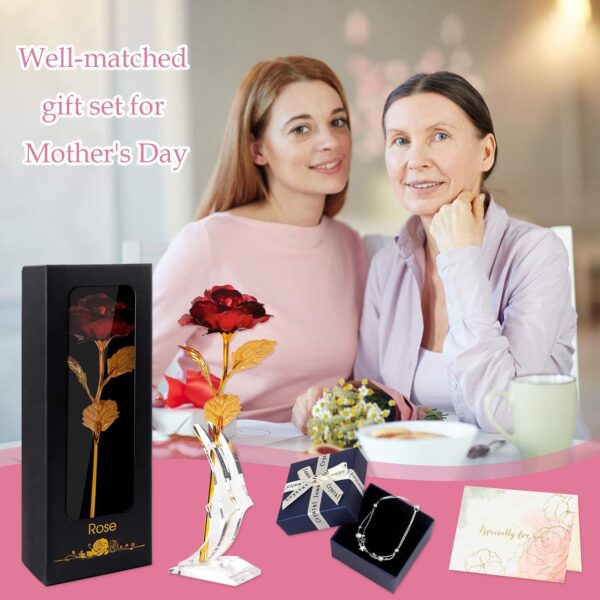 Rosa Eterna Joyhoop Oro Decorazione Casa Regalo Romantico-8