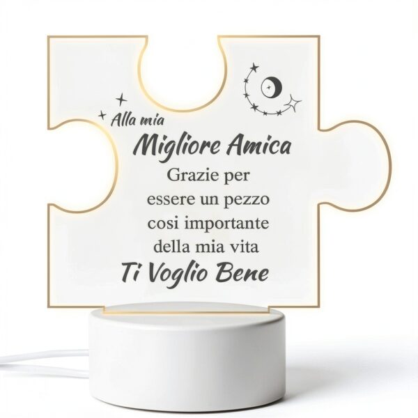 Luce Notturna Coldbling LED Acrilico Regalo Amica-0