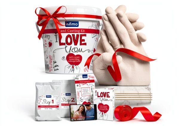 Niimo Kit Calco Mani Coppia Alginato Gesso Regalo