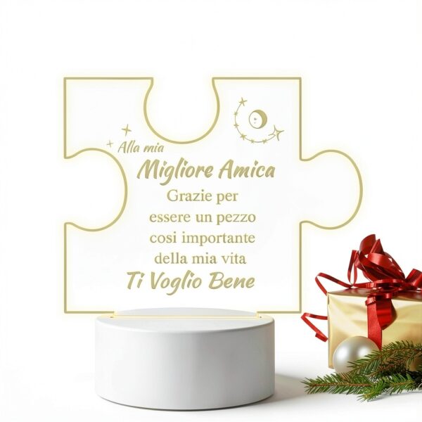 Luce Notturna Coldbling LED Acrilico Regalo Amica-6