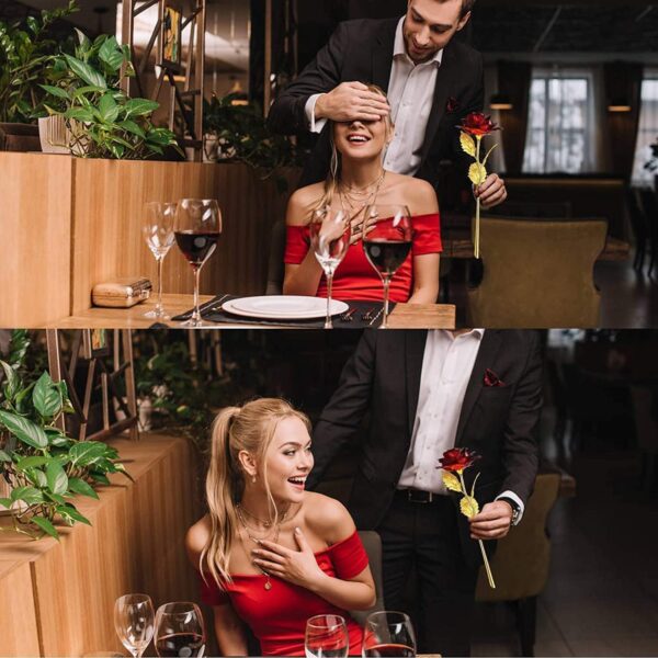 Rosa Eterna Joyhoop Oro Decorazione Casa Regalo Romantico-7