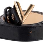 Cintura Valentino Donna Lucida Logo Elegante Cinture Moda-0