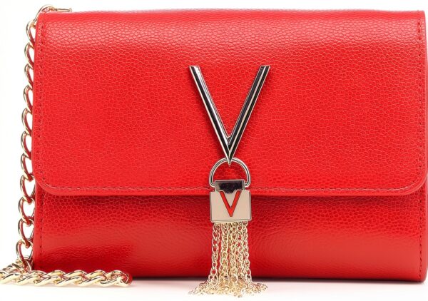Borsa a tracolla donna Valentino poliuretano rosso giorno