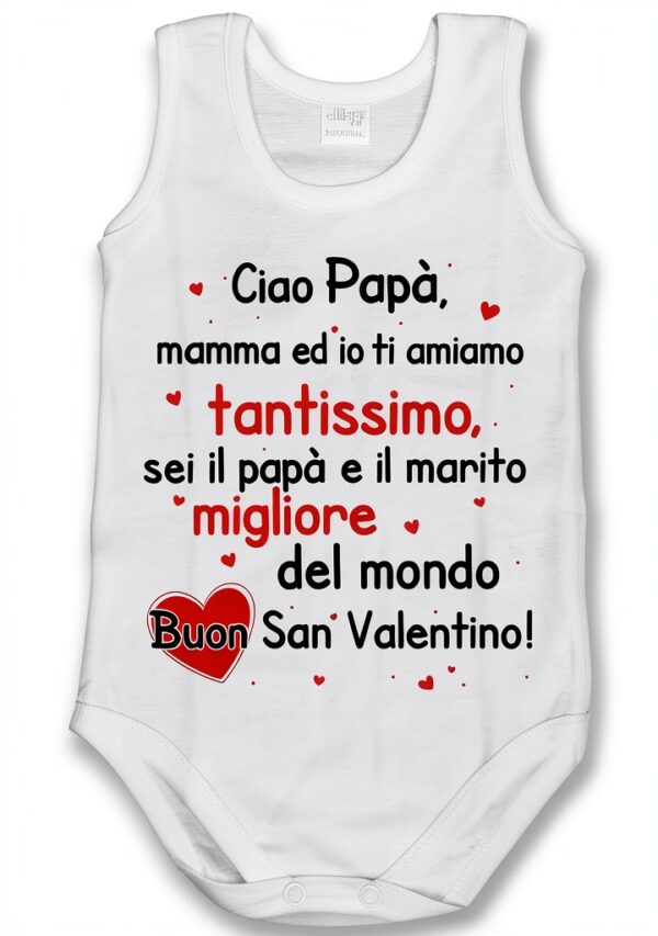 Fupies Body Neonato Papà Cotone OEKO-TEX Personalizzato