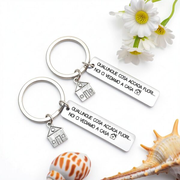 Portachiavi Coppia Unisex Regalo Casa Incisa Amore-3