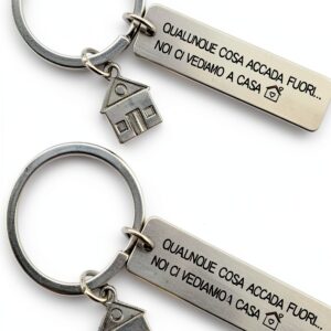 Portachiavi Coppia Unisex Regalo Casa Incisa Amore-0