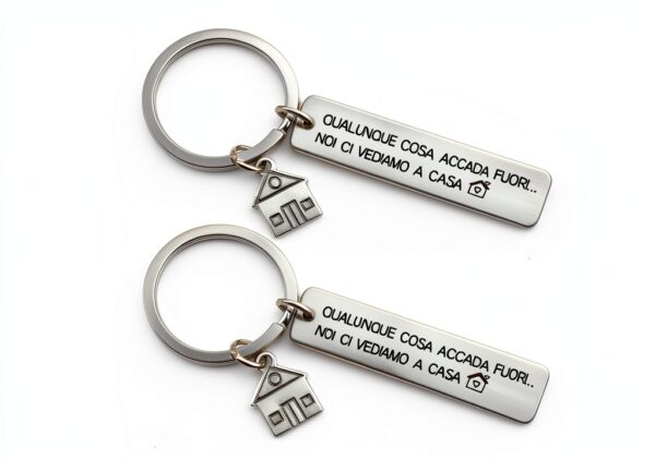 Portachiavi Coppia Unisex Regalo Casa Incisa Amore-1